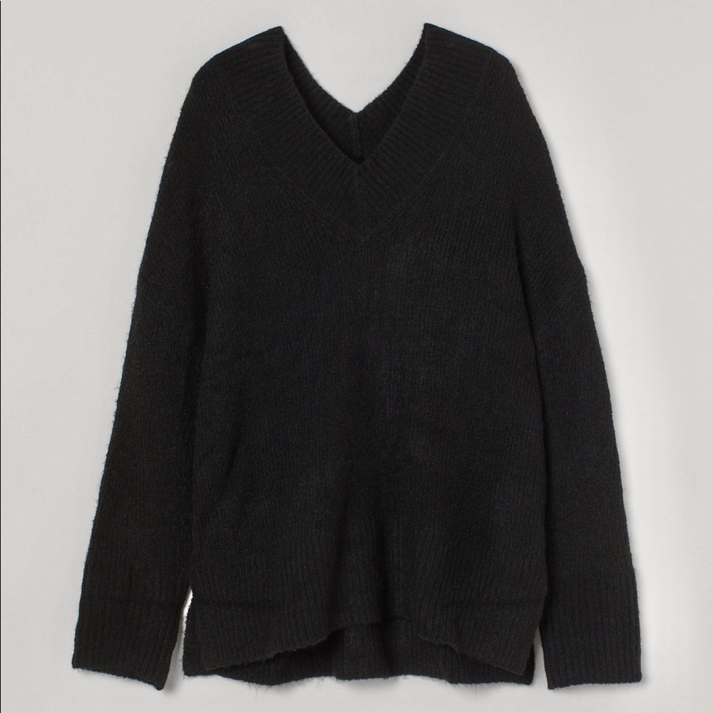 H&M Oversized V-Neck Knit Sweater